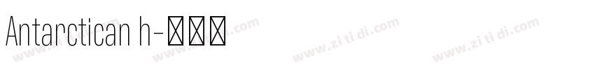 Antarctican h字体转换